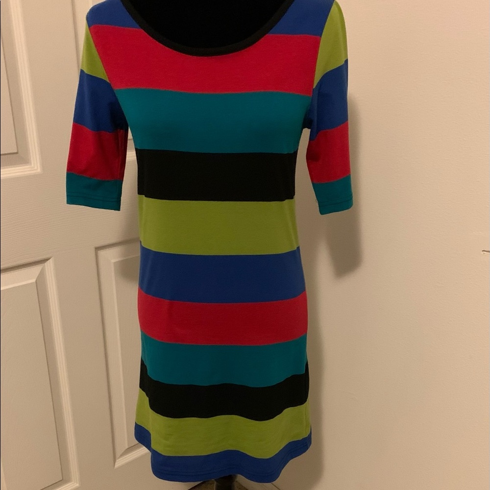 ☀️2 for $22☀️ Derek Heart Colorblock Striped Dress